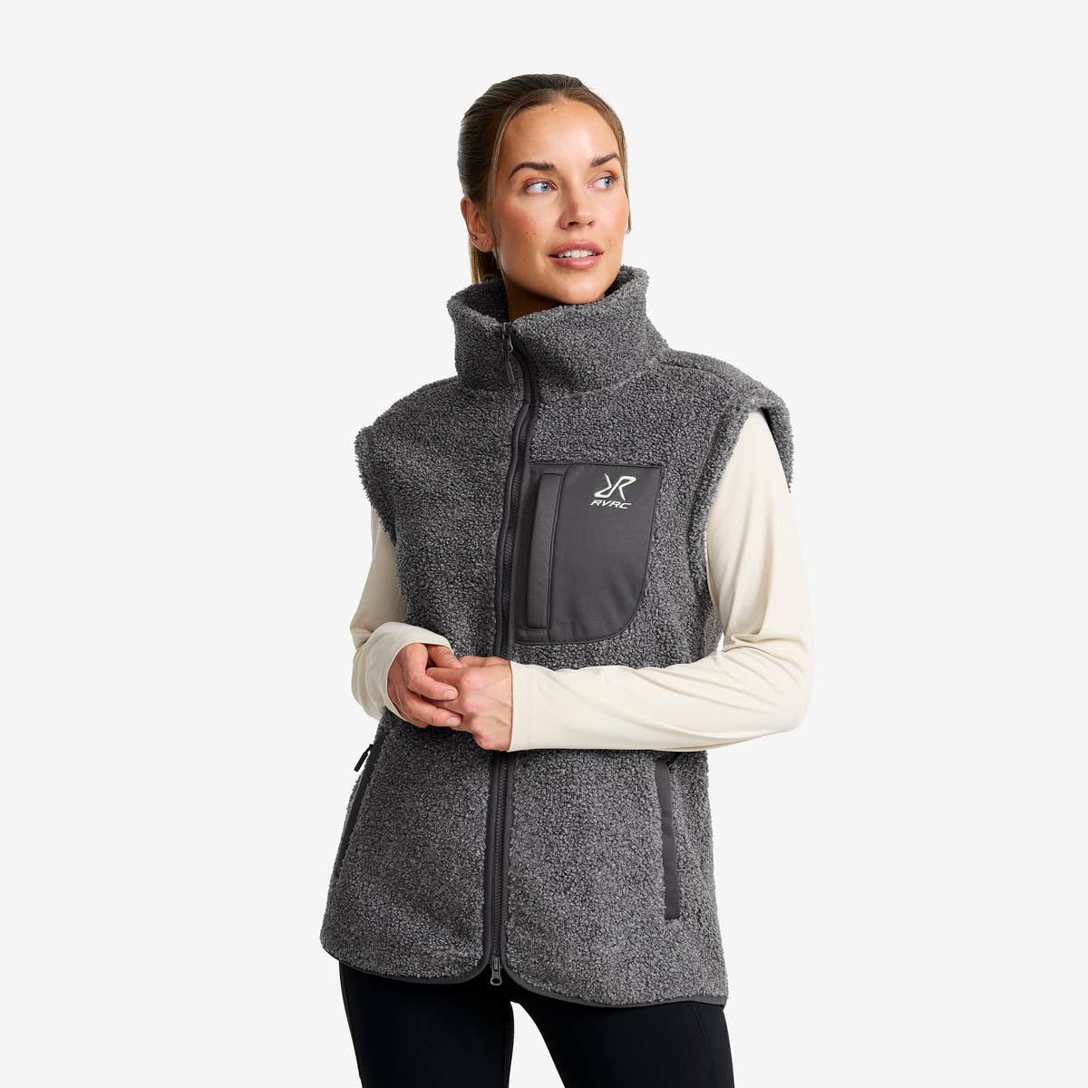 Bigfoot Pile Fleece Vest Dame Dark Grey Melange, Størrelse:4XL – Veste Bigfoot Pile Fleece Vest Dame Dark Grey Melange, Størrelse:4XL – Veste