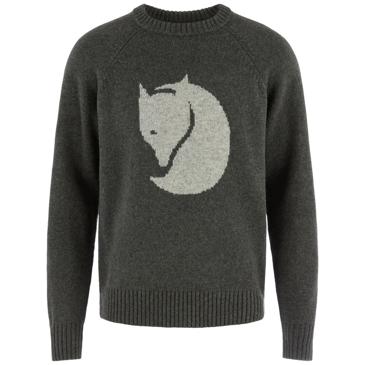 Fjällräven Logo Knit Sweater (Deep Forest, M) Fjällräven Logo Knit Sweater (Deep Forest, M)