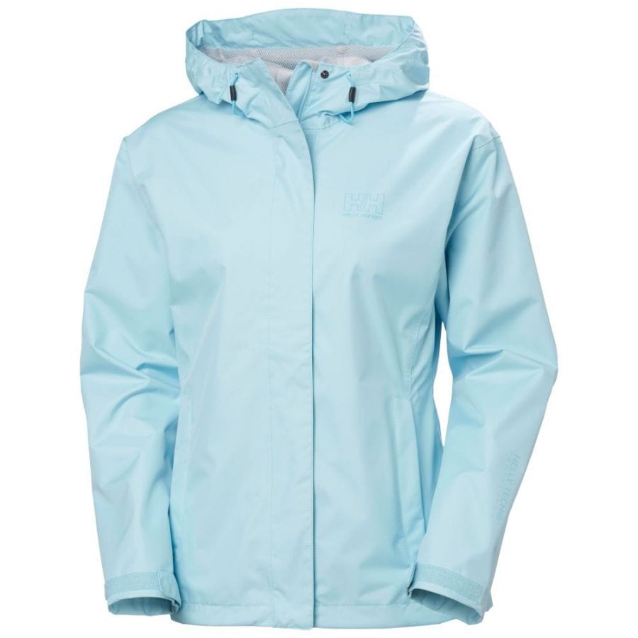 Helly Hansen Seven J, regnjakke, dame, lyseblå Helly Hansen Seven J, regnjakke, dame, lyseblå