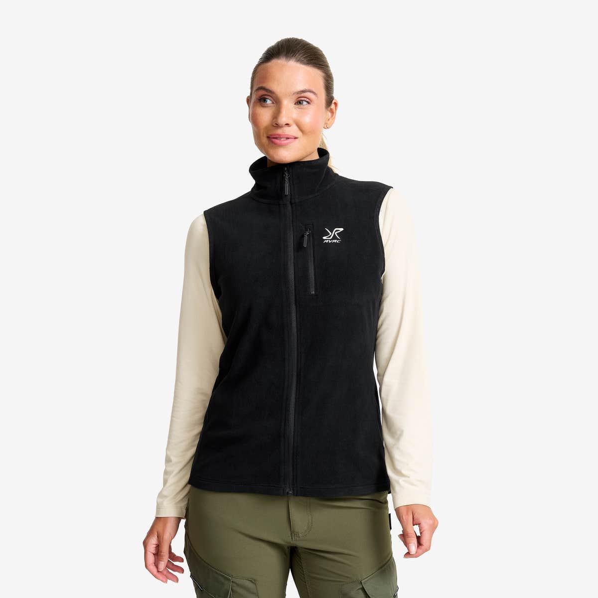 Hiker Fleece Vest Dame Black, Størrelse:XS – Dame > Overdele > Fleece & Midlayers Hiker Fleece Vest Dame Black, Størrelse:XS – Dame > Overdele > Fleece & Midlayers