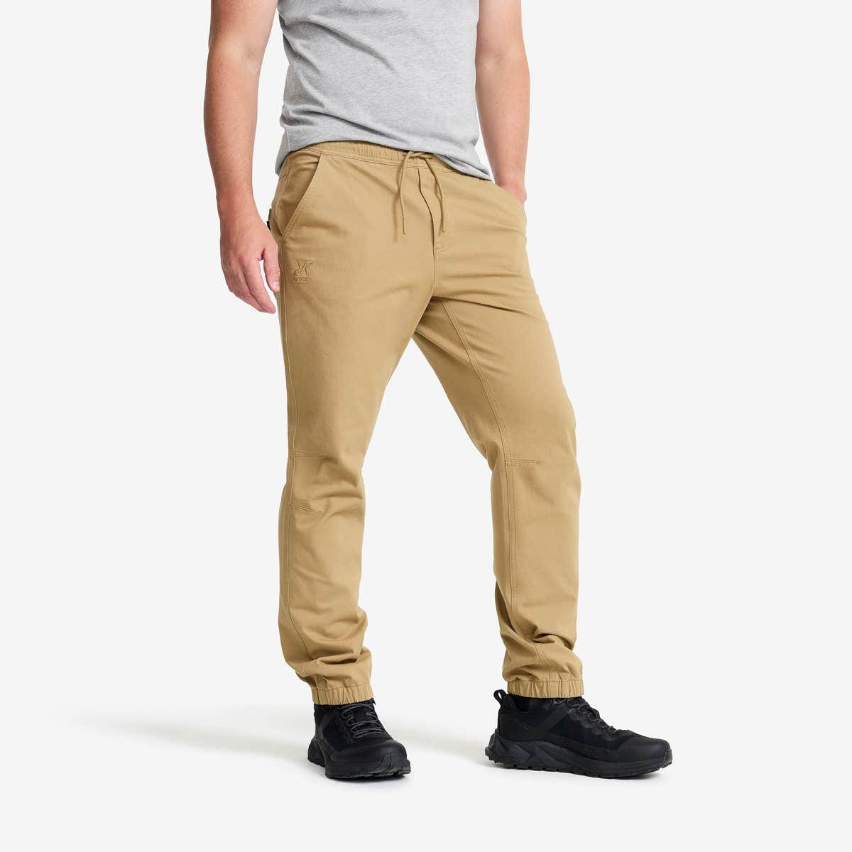 Oak Twill Stretch Joggers Herre Kelp Beige, Størrelse:2XL – Outdoor Jeans Oak Twill Stretch Joggers Herre Kelp Beige, Størrelse:2XL – Outdoor Jeans