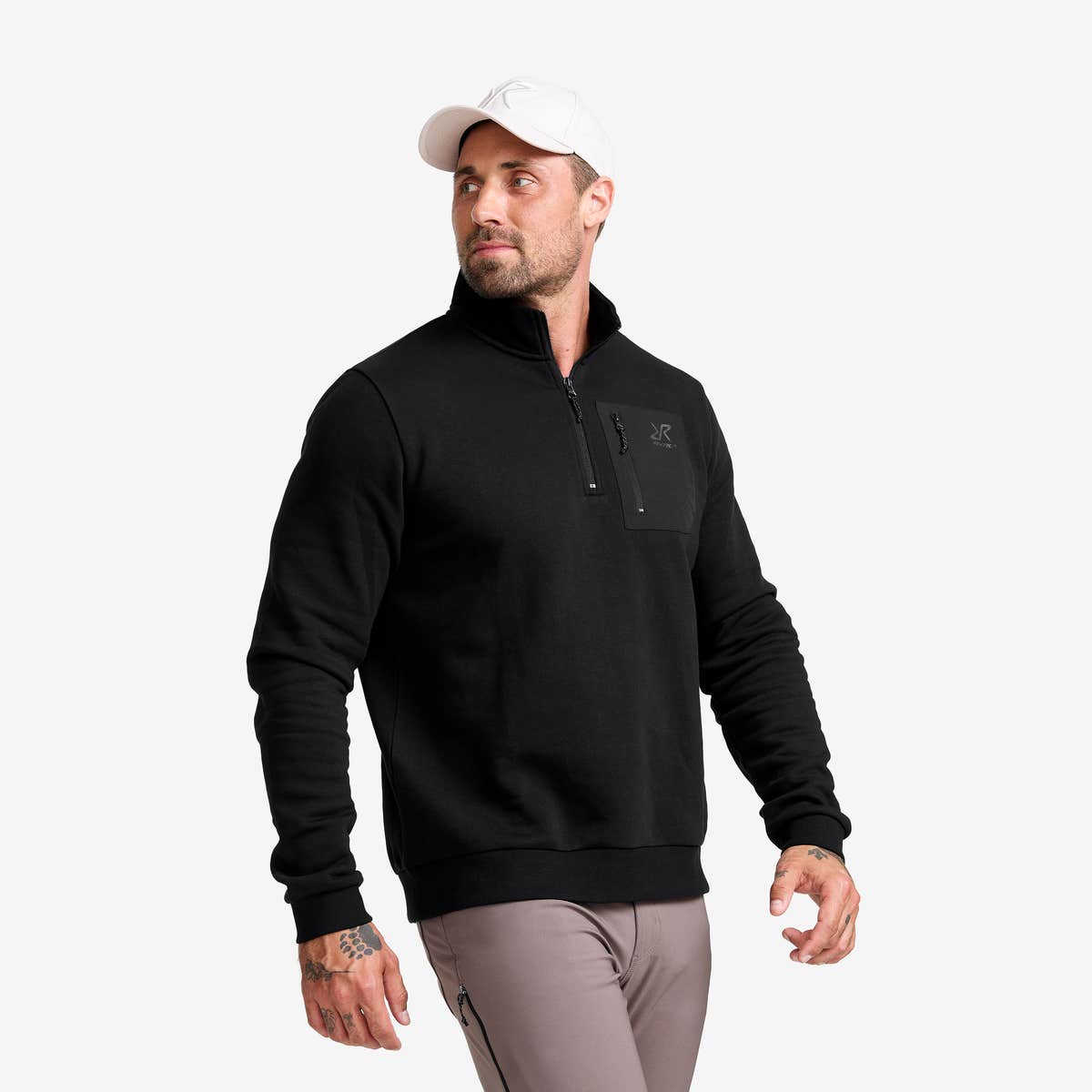 RVRC Half-zip Sweater Herre Black, Størrelse:L – Herre > Overdele > Hoodies Og Sweatshirts RVRC Half-zip Sweater Herre Black, Størrelse:L – Herre > Overdele > Hoodies Og Sweatshirts