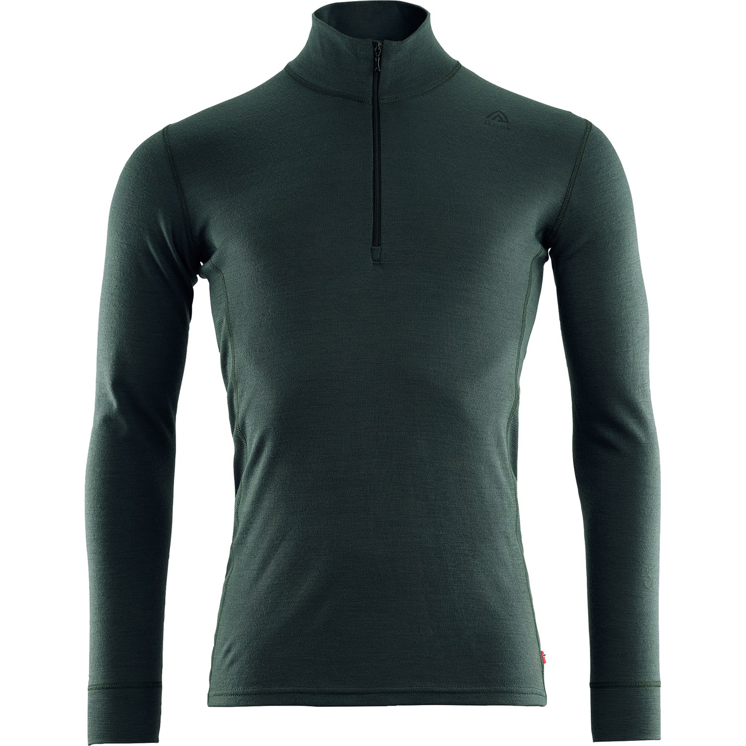 Aclima WarmWool Mock Neck with Zip Herre S Grøn Undertrøjer Aclima WarmWool Mock Neck with Zip Herre S Grøn Undertrøjer