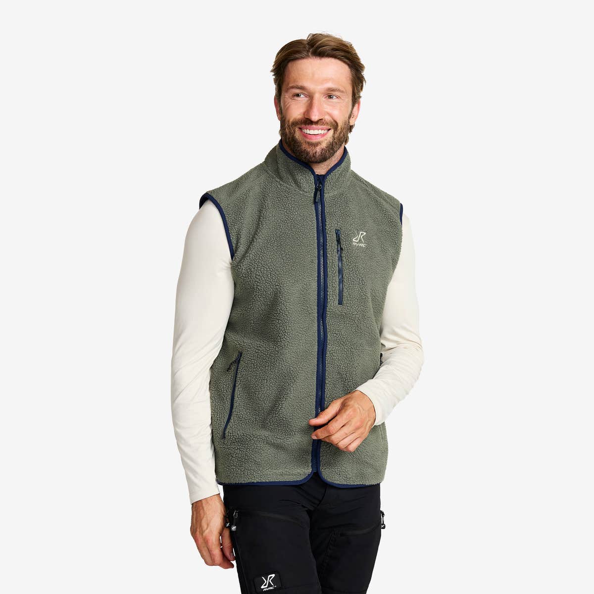 Canyon Full-zip Pile Fleece Vest Herre Castor Gray/Navy, Størrelse:M – Herre > Overdele > Fleece & Midlayers Canyon Full-zip Pile Fleece Vest Herre Castor Gray/Navy, Størrelse:M – Herre > Overdele > Fleece & Midlayers