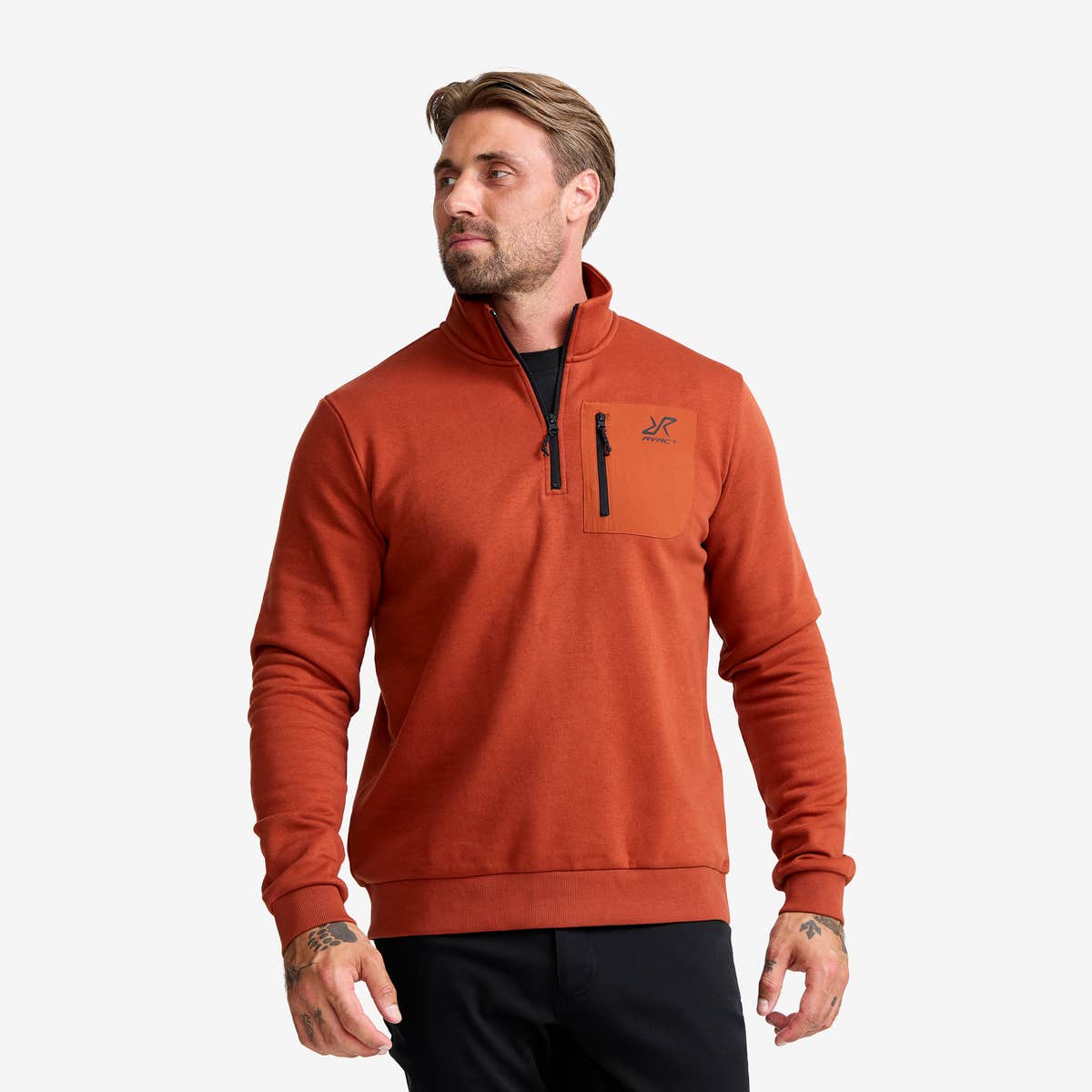 RVRC Half-zip Sweater Herre Rusty Orange, Størrelse:M – Herre > Overdele > Hoodies Og Sweatshirts RVRC Half-zip Sweater Herre Rusty Orange, Størrelse:M – Herre > Overdele > Hoodies Og Sweatshirts